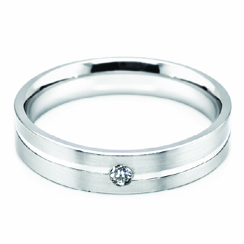 18K White Gold Diamond Ring