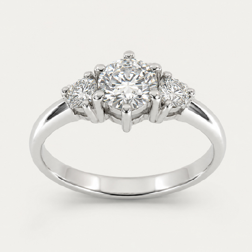 18K White Gold Diamond Ring