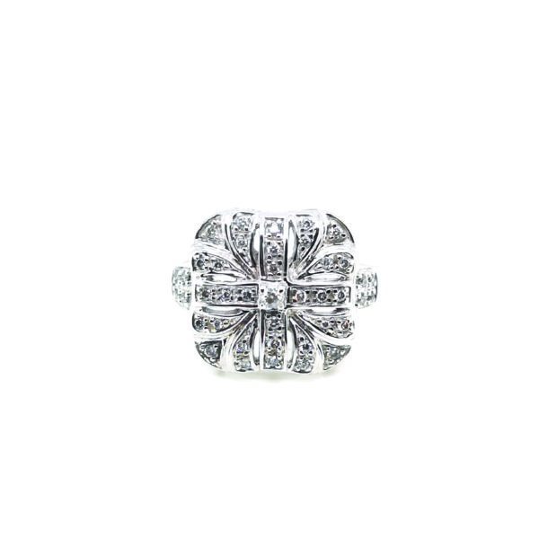 10K White Gold Diamond Ring