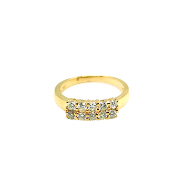 18K Yellow Gold Diamond Ring