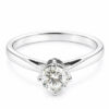14K White Gold Diamond Ring
