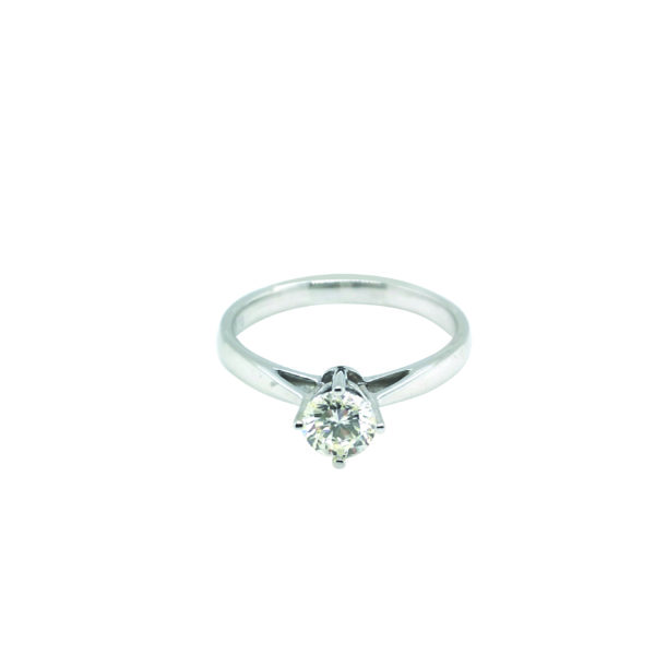 14K White Gold Diamond Ring