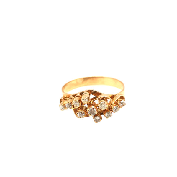 18K Yellow Gold Diamond Ring