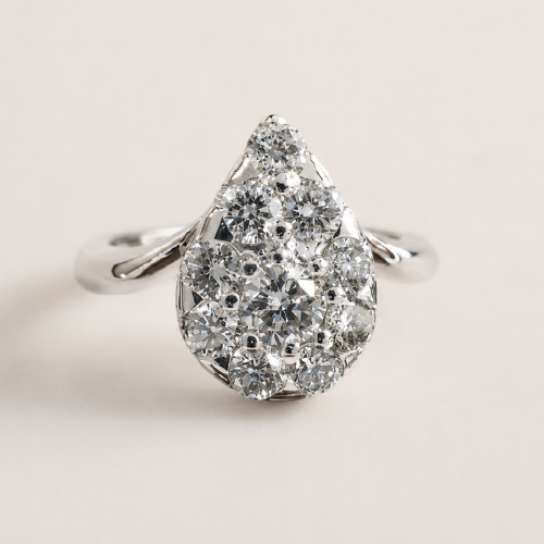 PT900 Diamond Ring