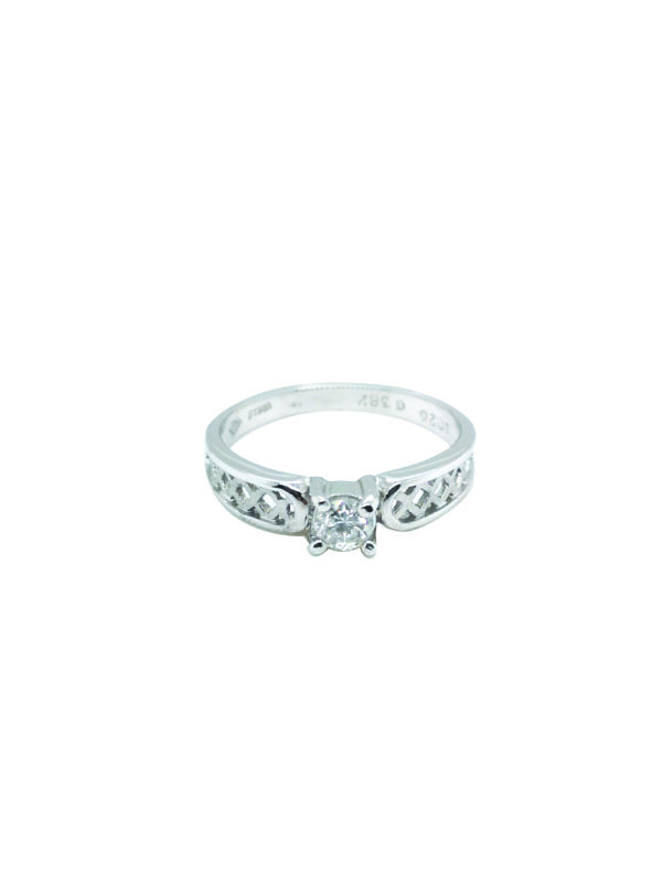 PT900 Diamond Ring