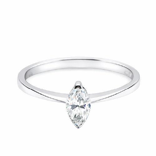 18K White Gold Diamond Ring