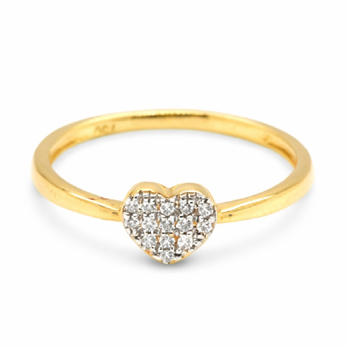 18K Yellow Gold Diamond Ring