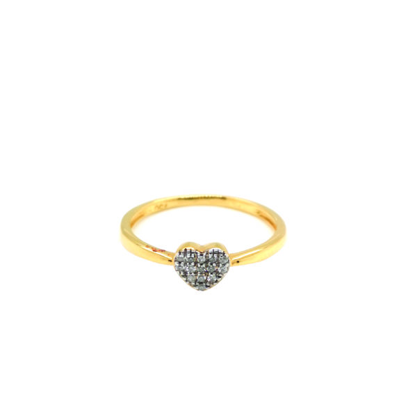 18K Yellow Gold Diamond Ring