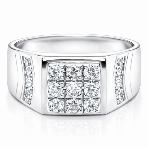 18K White Gold Diamond Ring