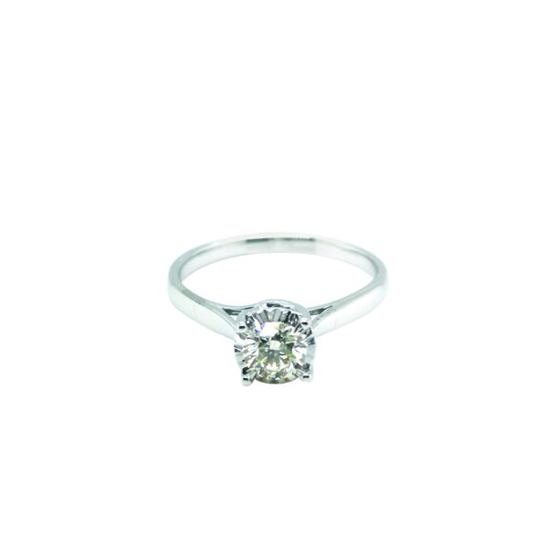18K White Gold Diamond Ring