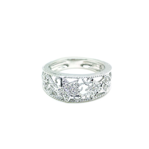 18K White Gold Diamond Ring