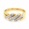 20K Yellow Gold Diamond Ring