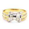 18K Yellow Gold Diamond Ring