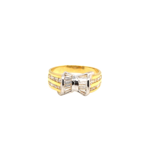 18K Yellow Gold Diamond Ring