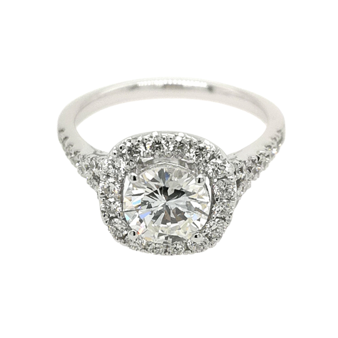 Circular Pave Diamond Ring