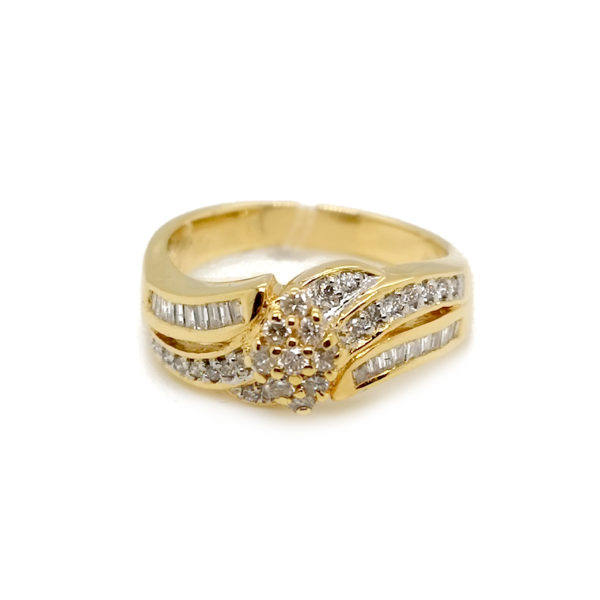 18K Yellow Gold Diamond Ring