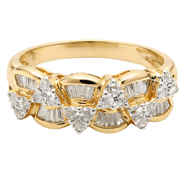18K Yellow Gold Diamond Ring