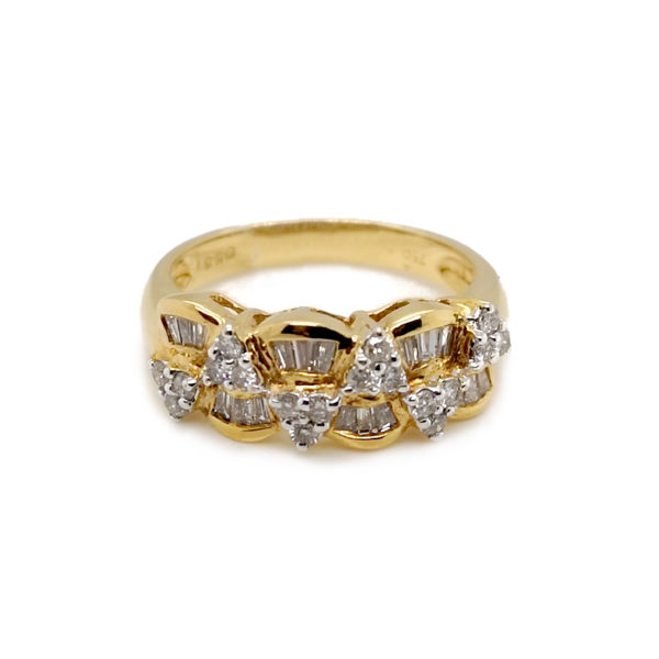 18K Yellow Gold Diamond Ring