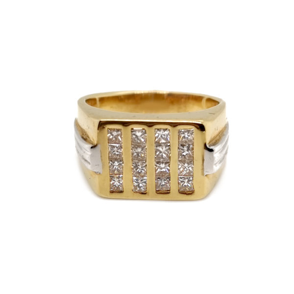 18K Yellow Gold Diamond Ring