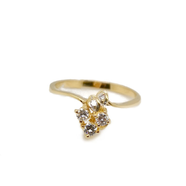 18K Yellow Gold Diamond Ring