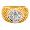 20K Yellow Gold Diamond Ring