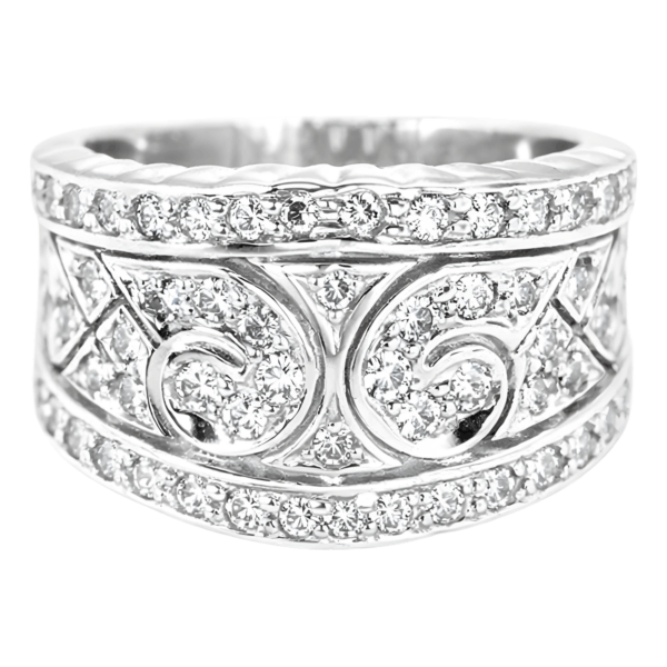 18K White Gold Diamond Ring