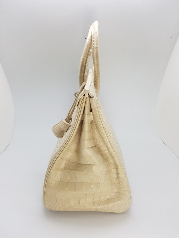 HERMES BIRKIN 35 POROSUS CROCODILE (OFF WHITE) - Image 3