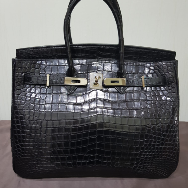 Hermes Birkin 32 Ostrich Hac (Gris Fonce-Grey) (Gold Hardware) - ValueMax  Jewellery