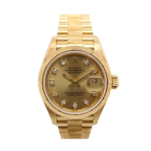 Rolex Datejust Diamond 18K Yellow Gold 69278 Watch