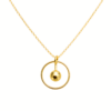 Dangle Ring 24K (999) Gold Necklace