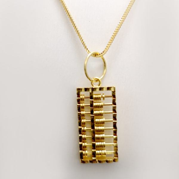 Abacus 22K (916) Gold pendant