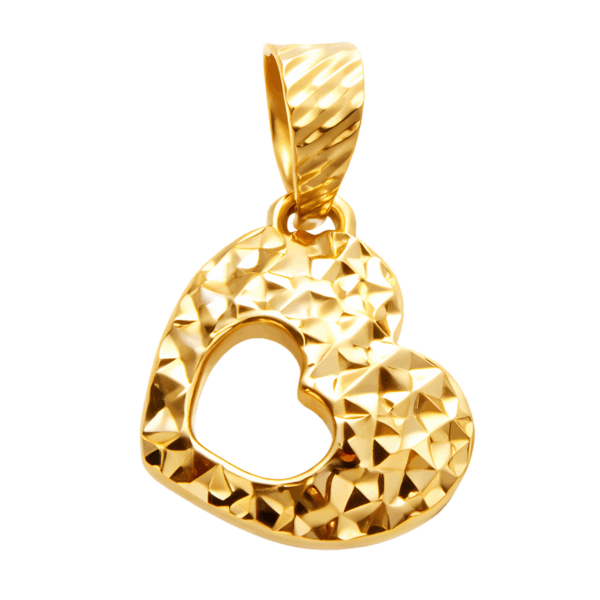 Love Shape 22K (916) Gold pendant