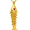 22K Gold Auspicious Fish Pendant
