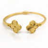 22K Gold Clover Bangle
