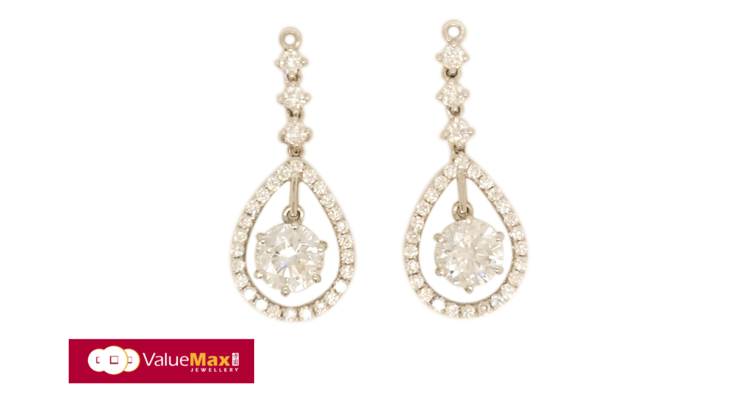 White Gold Diamond Earring Accessories