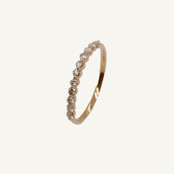 18K Rose Gold Diamond Ring