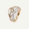 18K Rose/White Gold Diamond Ring