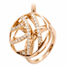 18K Rose Gold Diamond Ring / Pendant