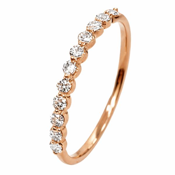 18K Rose Gold Diamond Ring