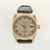 18K Yellow Gold Rolex Datejust 16018 White/Leather Strap