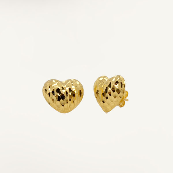 22K Gold Cutting Earstud