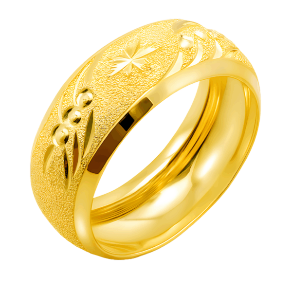 22K Gold Hollow Ring