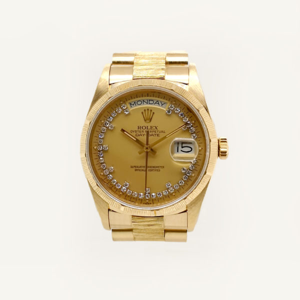 18K Yellow Gold Rolex Day-Date Diamond 18078