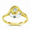 20K Yellow Gold Diamond Ring