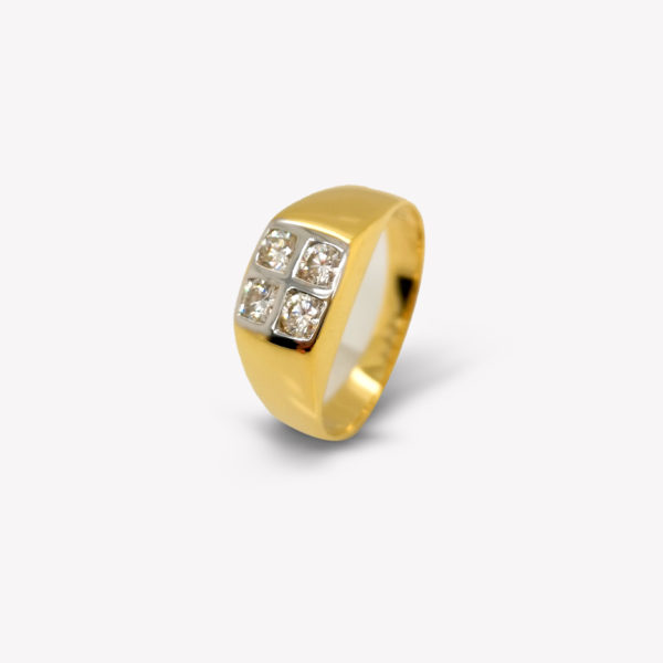 18K Yellow Gold Diamond Ring