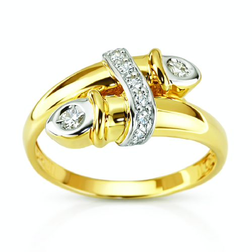 18K Yellow Gold Diamond Ring