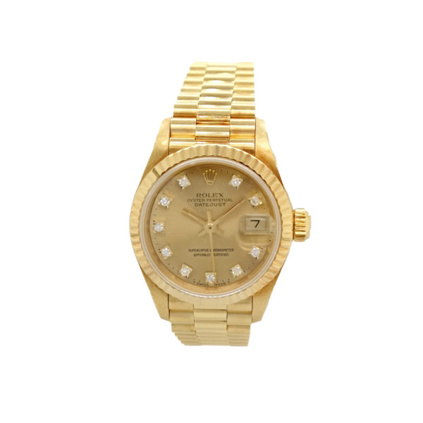 18K Yellow Gold Rolex Datejust Diamond 69178