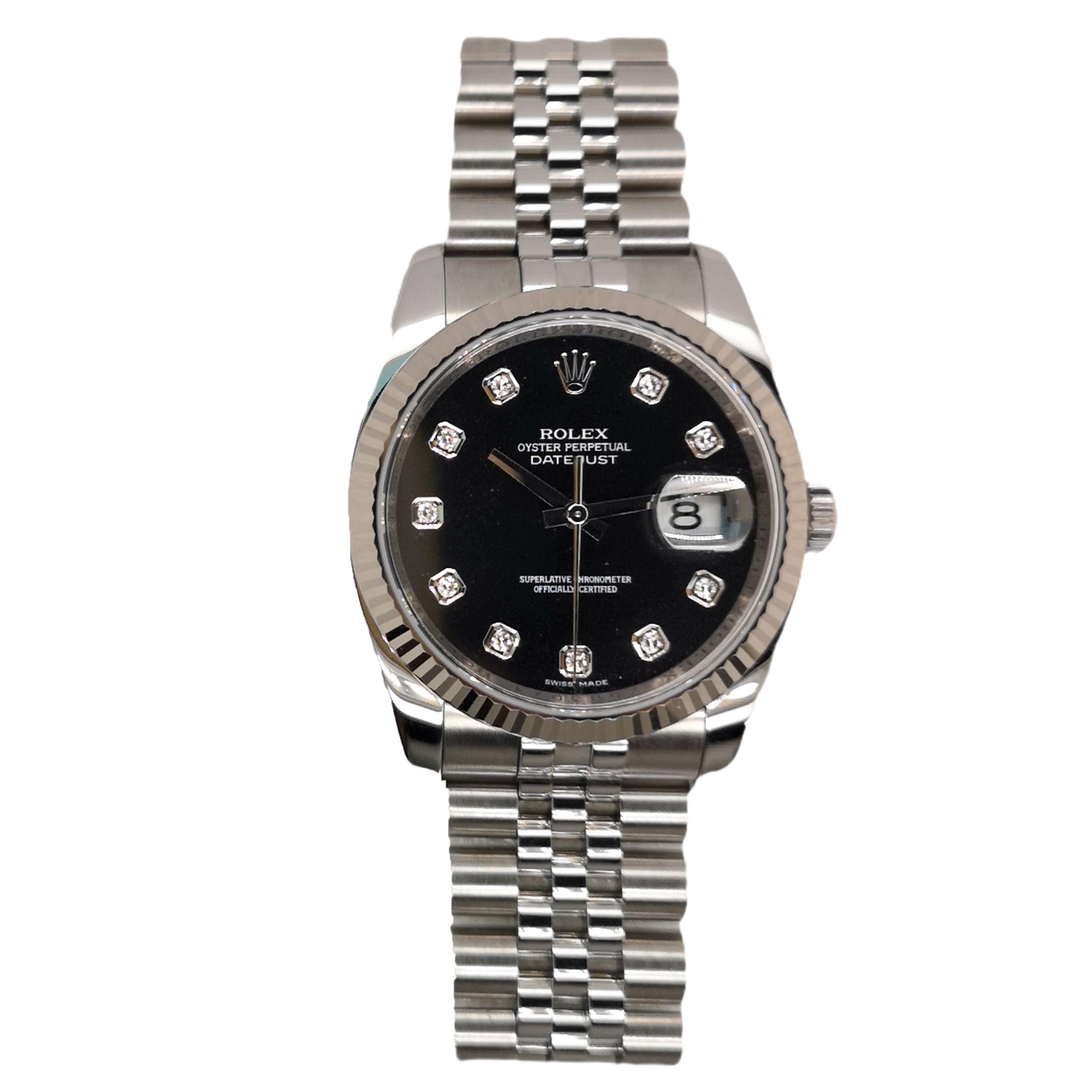 ROLEX DATEJUST 36 DIAMOND WATCH