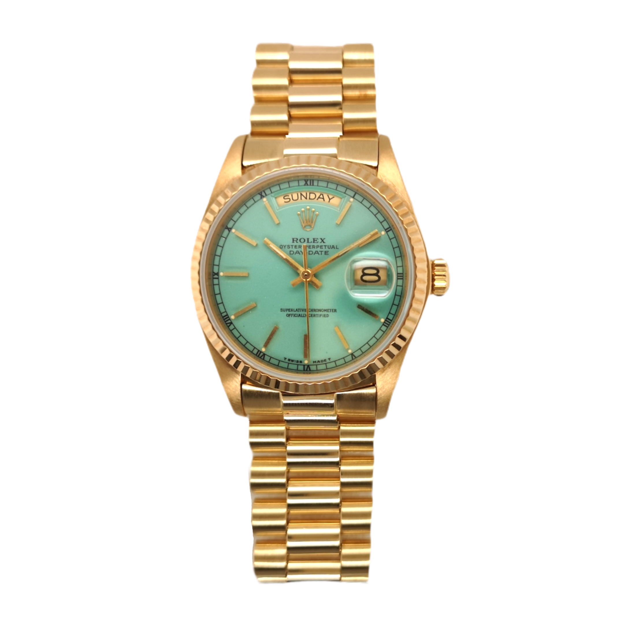 18K Yellow Gold Rolex Day Date 18038