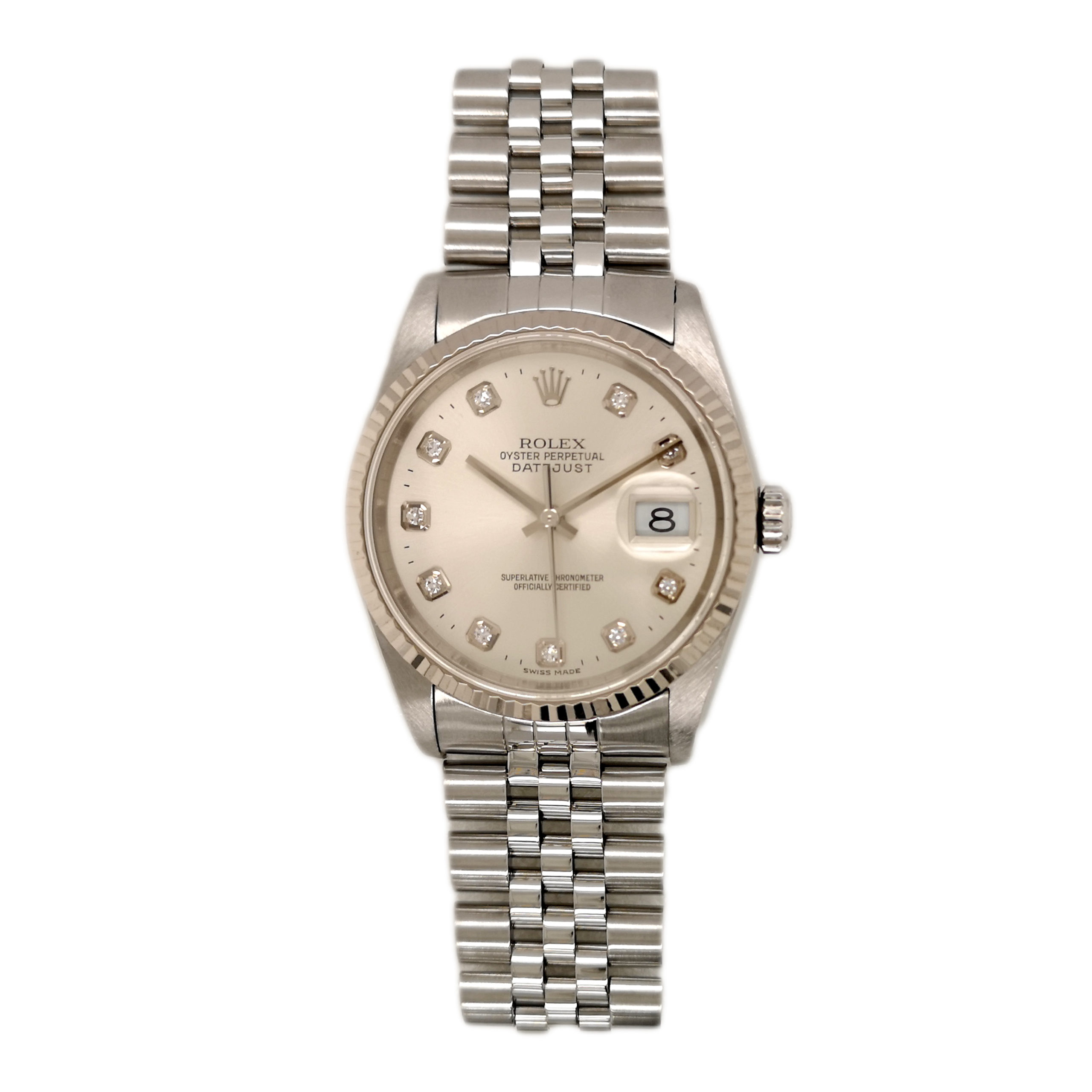 ROLEX DATEJUST 36 DIAMOND WATCH